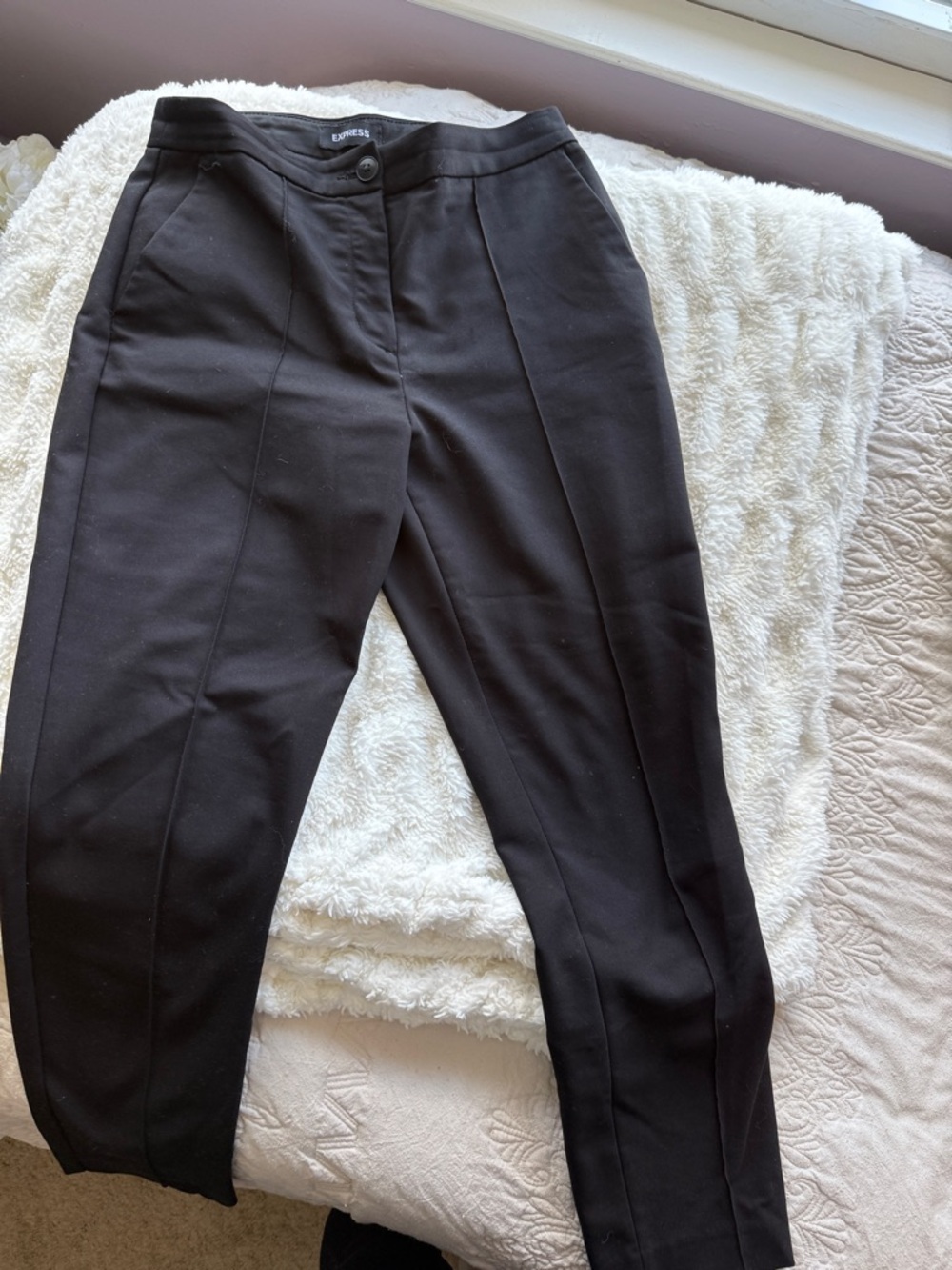 Express Men's Black Tailored Dress Pants